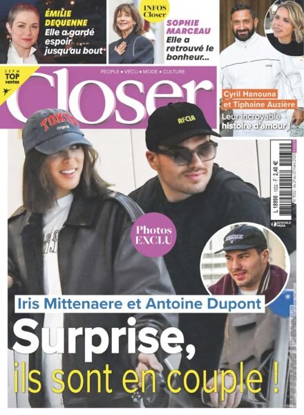 Closer France – 21 Mars 2025 Cover