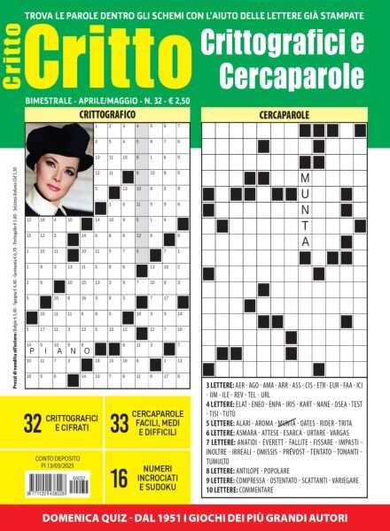 Crittografici & Carcaparole – Aprile-Maggio 2025 Cover