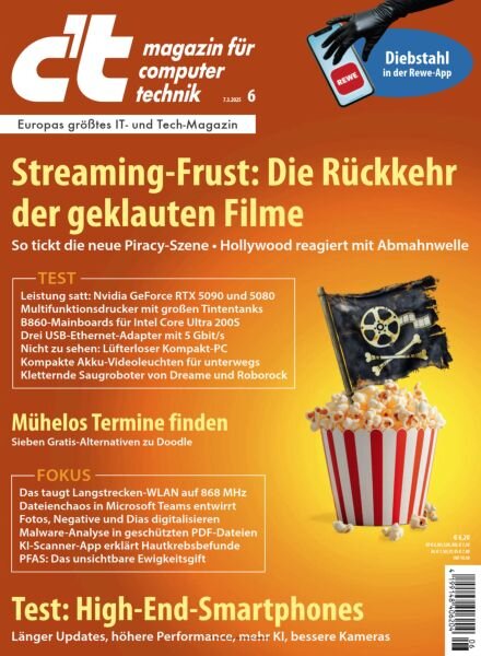 c’t Magazin – 07 Marz 2025 Cover