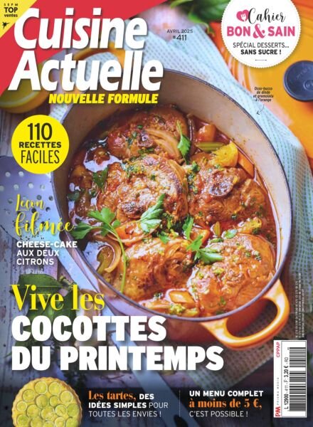 Cuisine Actuelle – Avril 2025 Cover