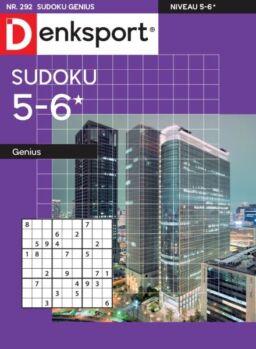 Denksport Sudoku 5-6 genius – 20 Maart 2025