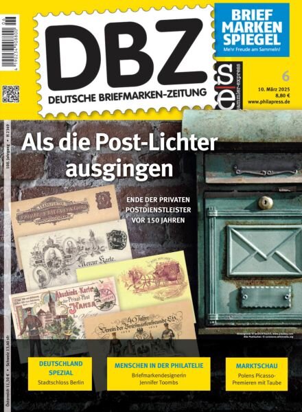 Deutsche Briefmarken-Zeitung – 10 Marz 2025 Cover