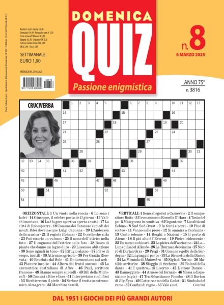 Domenica Quiz – 6 Marzo 2025 Cover
