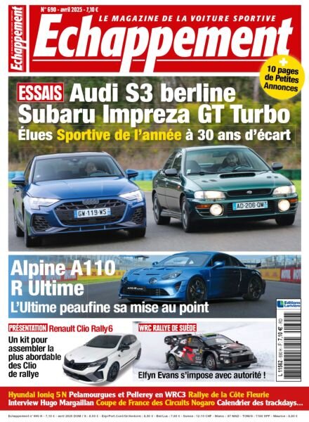 echappement – Avril 2025 Cover