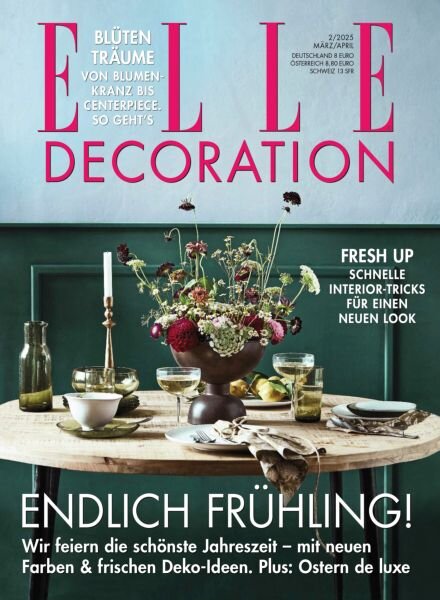 Elle Decoration Germany – Marz-April 2025 Cover