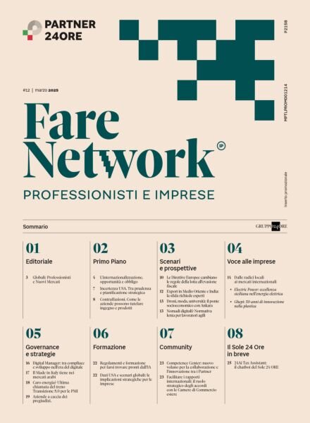 Fare Network Professionisti e imprese – Marzo 2025 Cover