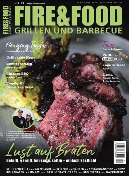Fire & Food Grillen und Barbecuen – Februar 2025 Cover
