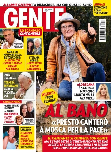 Gente Italia – 22 Marzo 2025 Cover