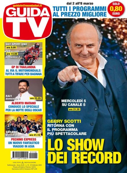 GuidaTV – 25 Febbraio 2025 Cover