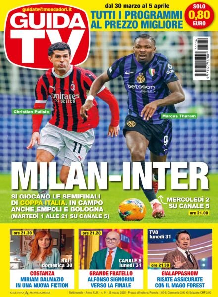 GuidaTV – 25 Marzo 2025 Cover
