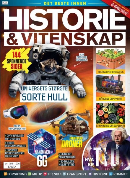 Historie & Vitenskap Norge – Mars 2025 Cover