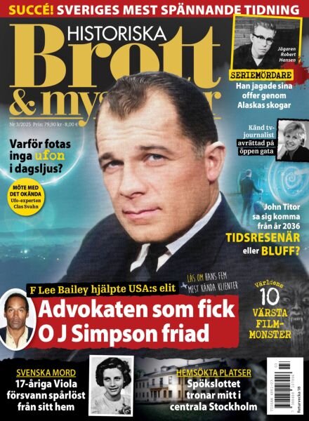 Historiska Brott & Mysterier – Mars 2025 Cover