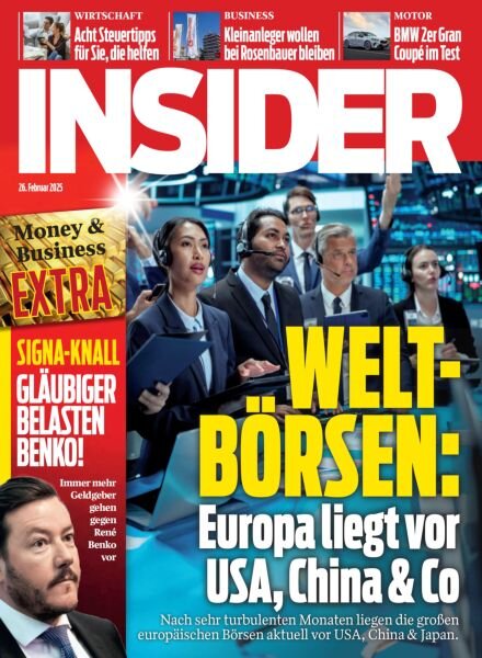 Insider Austria – 26 Februar 2025 Cover