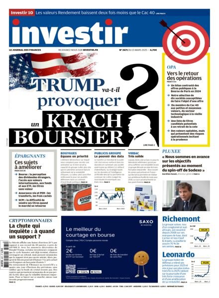 Investir – 15 Mars 2025 Cover