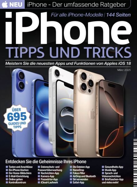iPhone Tipps und Tricks – Marz 2025 Cover