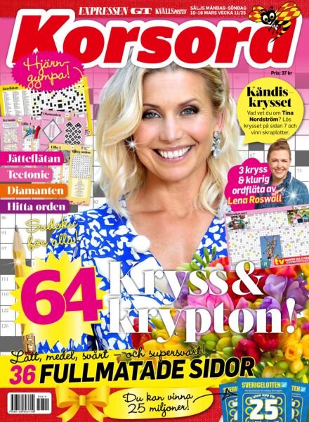 Korsord – 10 Mars 2025 Cover