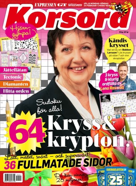 Korsord – 24 Februari 2025 Cover