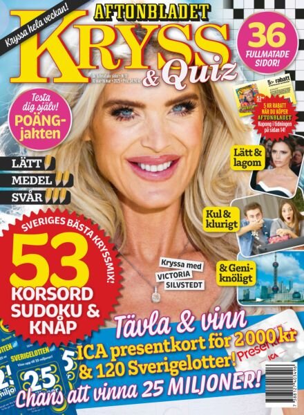 Kryss & Quiz – 10 Mars 2025 Cover