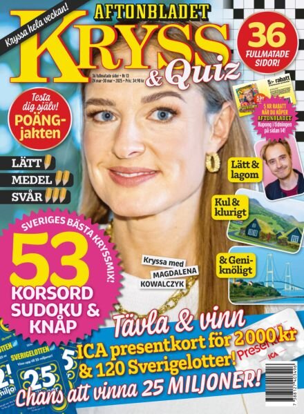 Kryss & Quiz – 24 Mars 2025 Cover