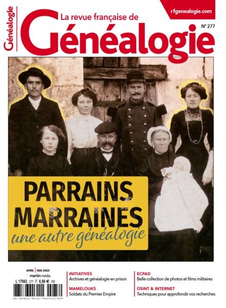La Revue francaise de Genealogie – Avril-Mai 2025 Cover
