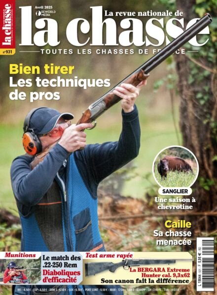 La Revue nationale de La chasse – Avril 2025 Cover
