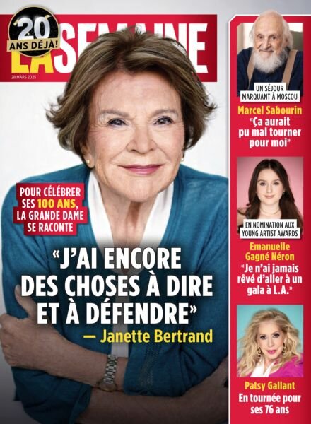 La Semaine – 28 Mars 2025 Cover