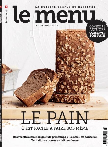 le menu edition francaise – Mars 2025 Cover