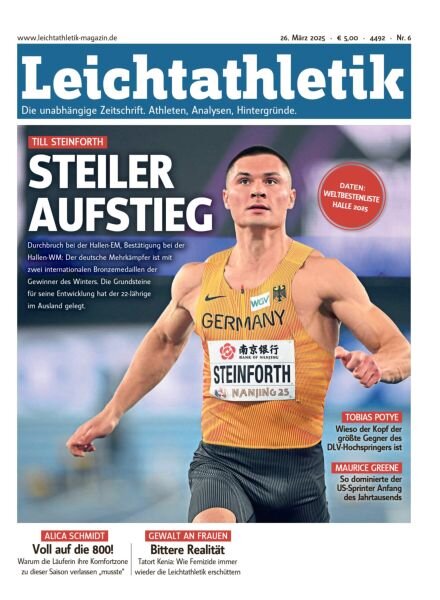 Leichtathletik – 26 Marz 2025 Cover