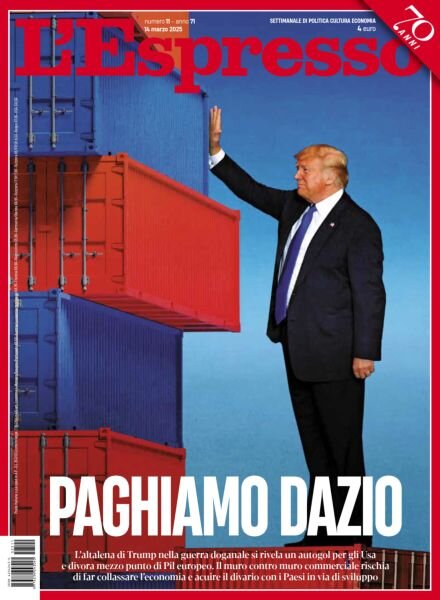 L’Espresso – 14 Marzo 2025 Cover