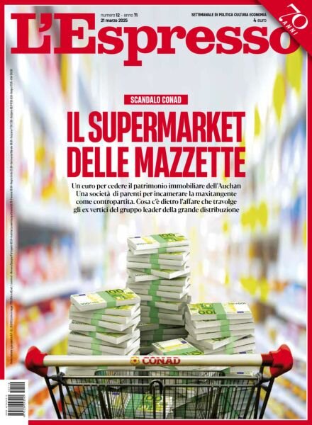 L’Espresso – 21 Marzo 2025 Cover