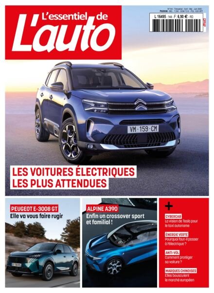 L’Essentiel de l’Auto – Avril-Mai-Juin 2025 Cover