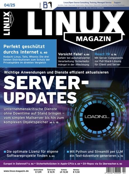 Linux-Magazin – April 2025 Cover