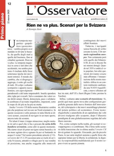 L’Osservatore – 22 Marzo 2025 Cover