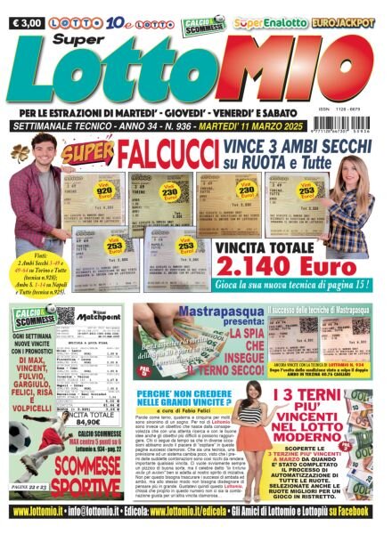Lottomio del Giovedi – 11 Marzo 2025 Cover