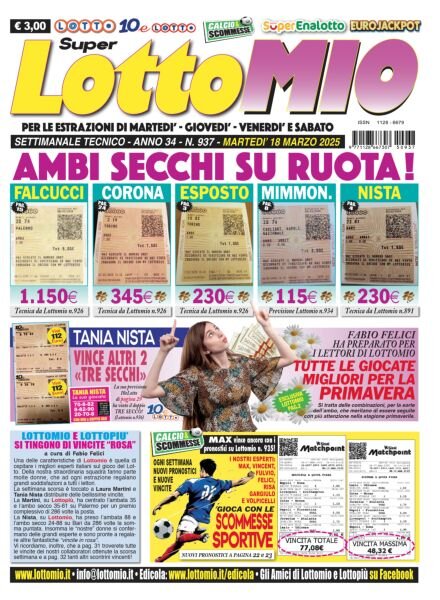 Lottomio del Giovedi – 18 Marzo 2025 Cover