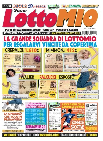 Lottomio del Giovedi – 25 Marzo 2025 Cover