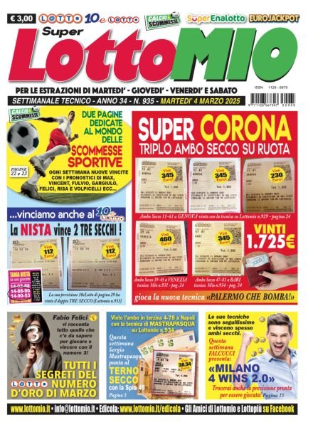 Lottomio del Giovedi – 4 Marzo 2025 Cover