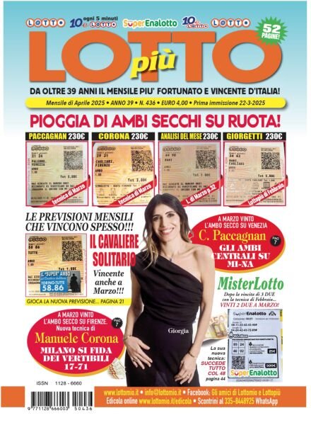 Lottopiu – Aprile 2025 Cover