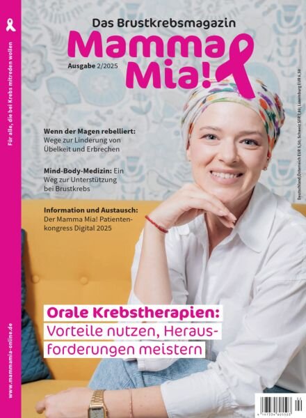 Mamma Mia! Brustkrebsmagazin – Nr 2 2025 Cover