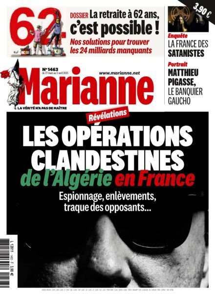 Marianne – 27 Mars 2025 Cover