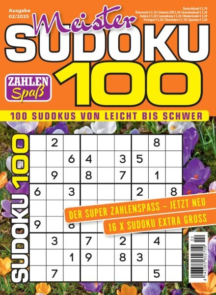 Meister Sudoku – 15 Marz 2025 Cover