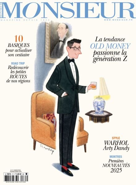 Monsieur – Fevrier-Mars 2025 Cover