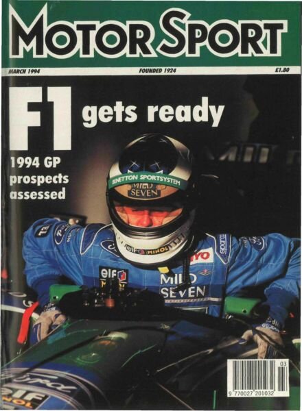 Motor Sport Magazine – March 1994 Cover