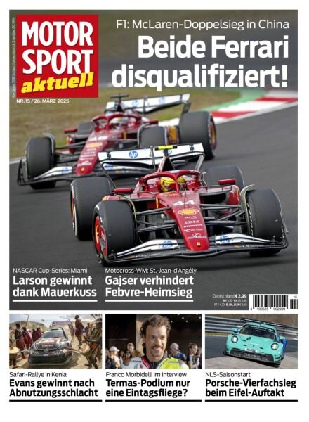 Motorsport aktuell – 25 Marz 2025 Cover