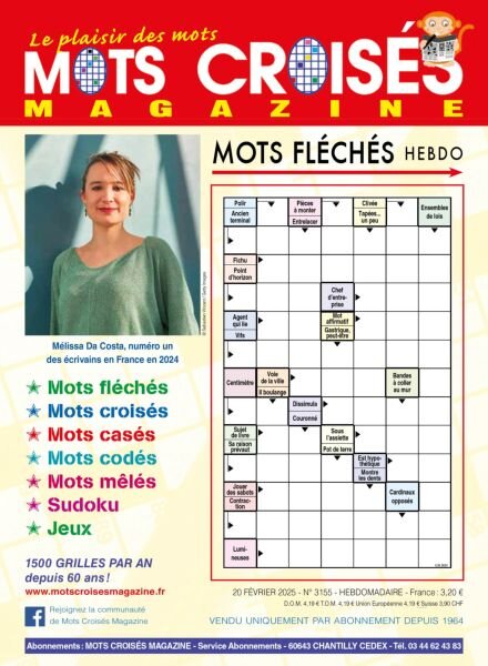Mots Croises Magazine – 20 Fevrier 2025 Cover