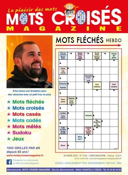 Mots Croises Magazine – 20 Mars 2025 Cover