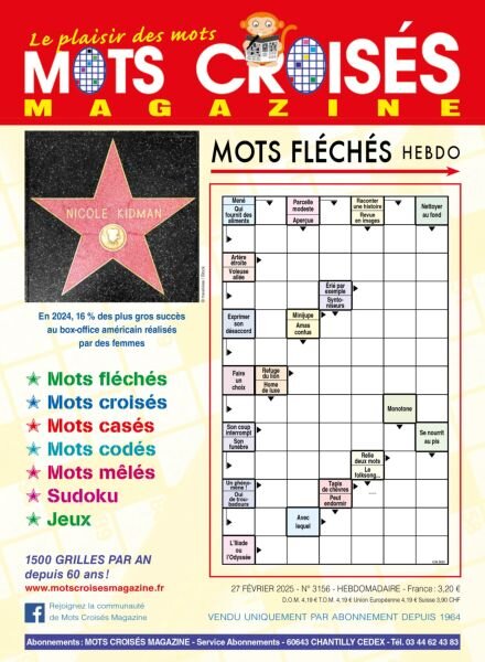 Mots Croises Magazine – 27 Fevrier 2025 Cover
