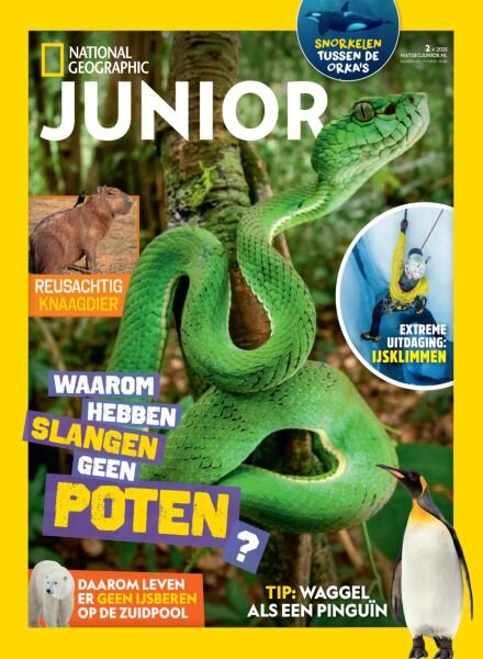 National Geographic Junior Nederland – Maart 2025 Cover