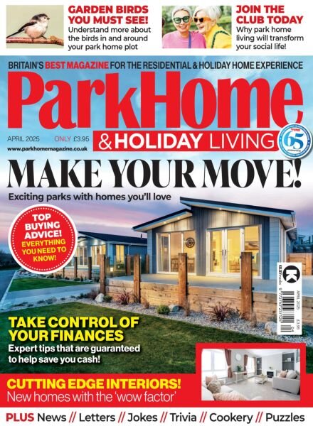 Park Home & Holiday Living – April 2025 Cover