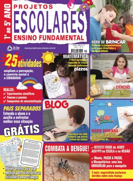 Projetos Escolares Ensino Fundamental – Marco 2025 Cover